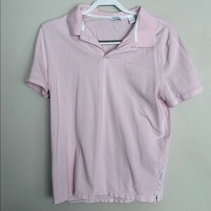 Calvin Klein Light Pink Polo Shirt – Size M